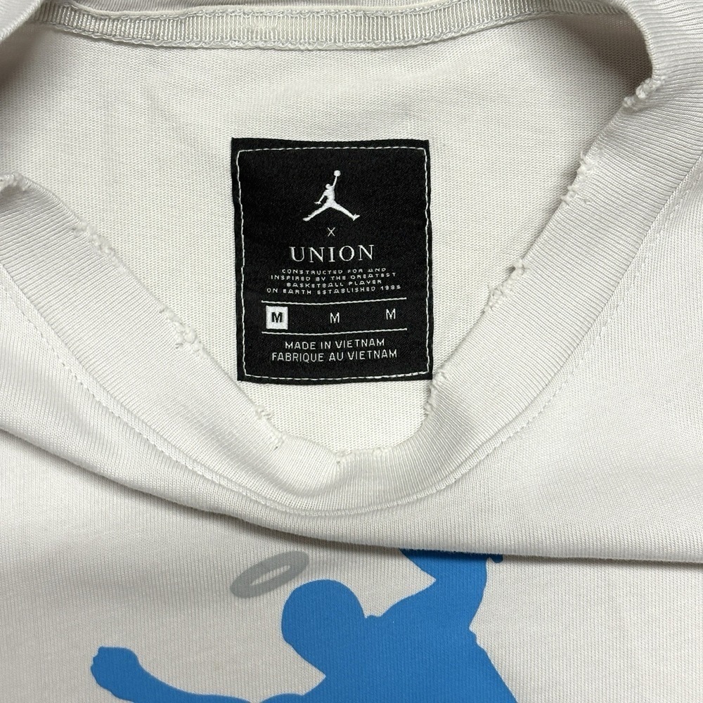 NIKE AIR JORDAN X Union LA Logo T- Shirt Adult Size Medium Gray Flight Shirt - Picture 2 of 9